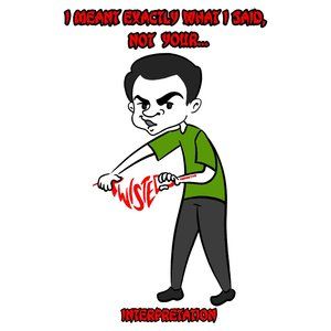 NOT Your Twisted Interpretation VinDicktive Mens 50/50 Short Sleeve T Shirt XL